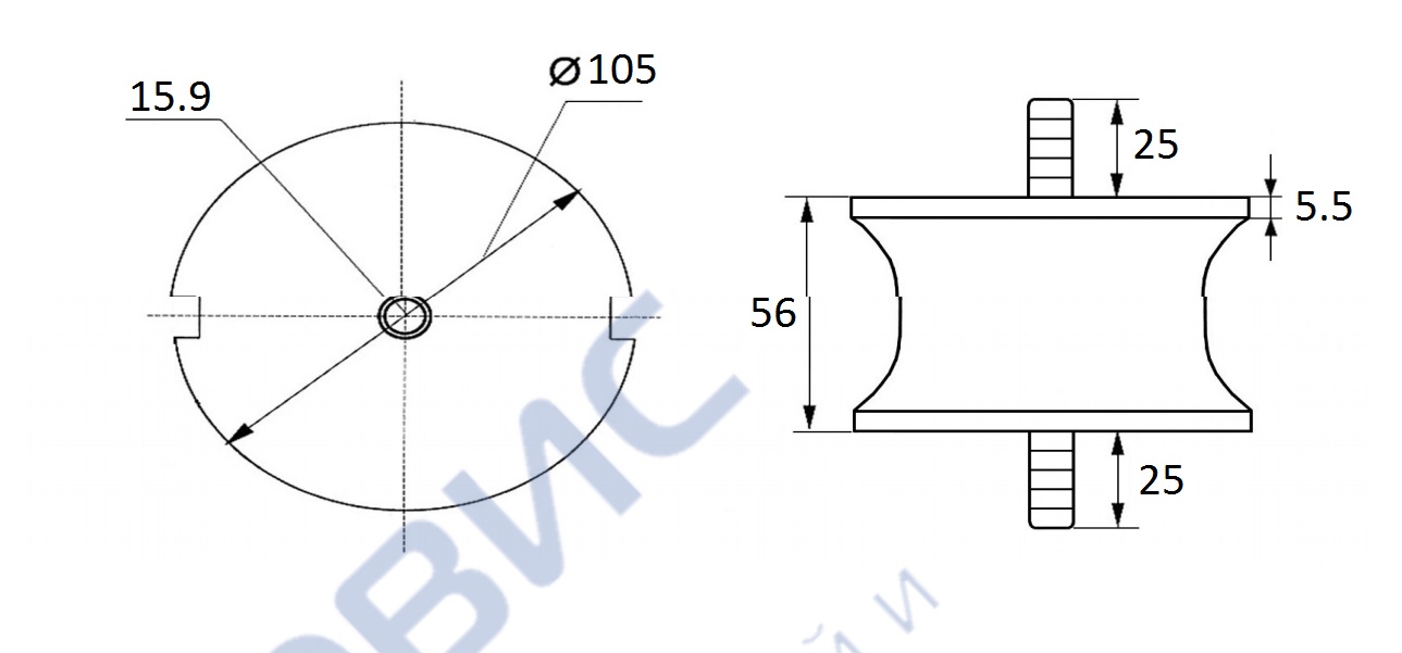 Damping pad BCE 110-113