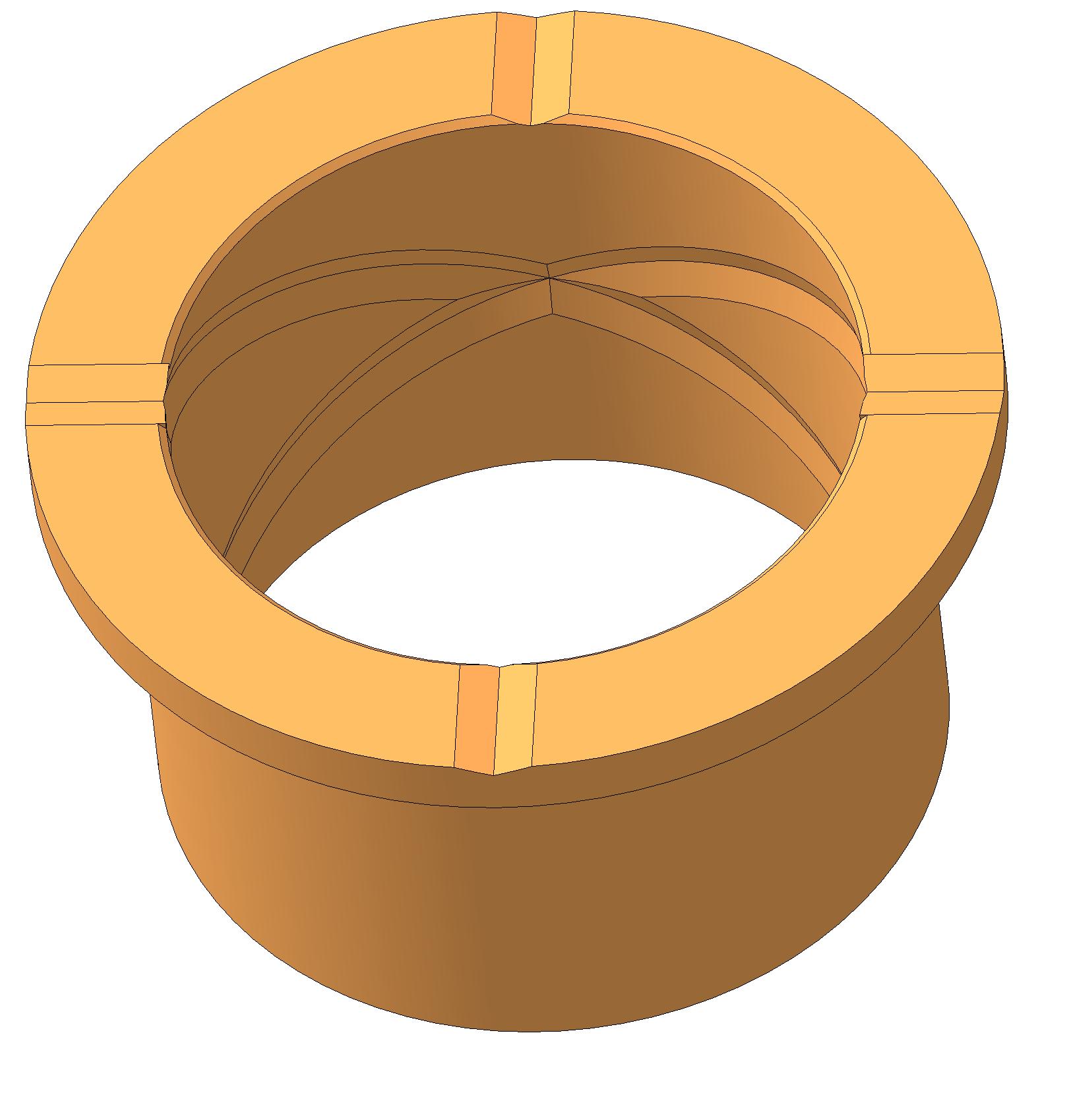 Втулка ID90 OD1-102 OD2-126 (грибок) Doosan 2110-1071A